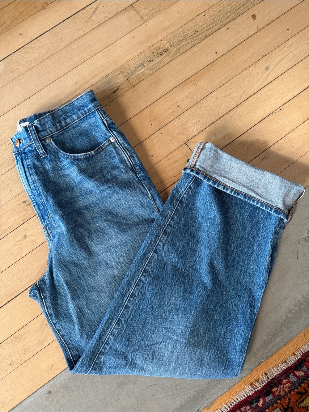 Madewell The Taller Perfect Vintage Wide-Leg Crop Jean in Cresslow Wash